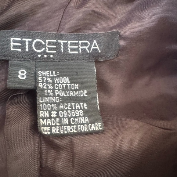 Etcetera Brown and Purple Tweed Skirt Suit - Picture 8 of 13